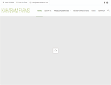 Tablet Screenshot of kahariamfarms.com